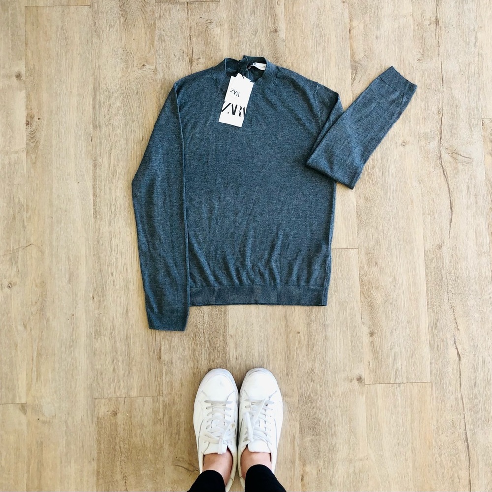 Zara Thin Grey Knit NWT